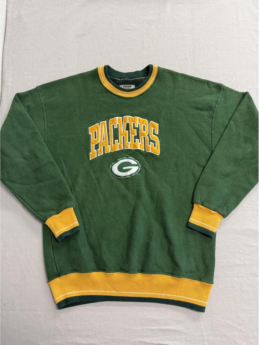 Vintage 90s NFL Green Bay Packers Crewneck Two Tone - L